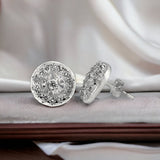 Taraash 925 Sterling Silver CZ Round Shape Stud Earring For Women - Taraash