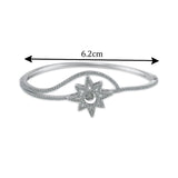 Taraash 925 Sterling Silver CZ Star Bangle For Women - Taraash