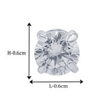 Taraash 925 Sterling Silver CZ Stud Earrings For Women - Taraash