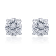 Taraash 925 Sterling Silver CZ Stud Earrings For Women - Taraash