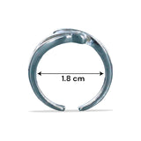 Taraash 925 Sterling Silver Cz Stylish Toe Ring For Women - Taraash