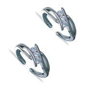 Taraash 925 Sterling Silver Cz Stylish Toe Ring For Women - Taraash