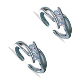 Taraash 925 Sterling Silver Cz Stylish Toe Ring For Women - Taraash