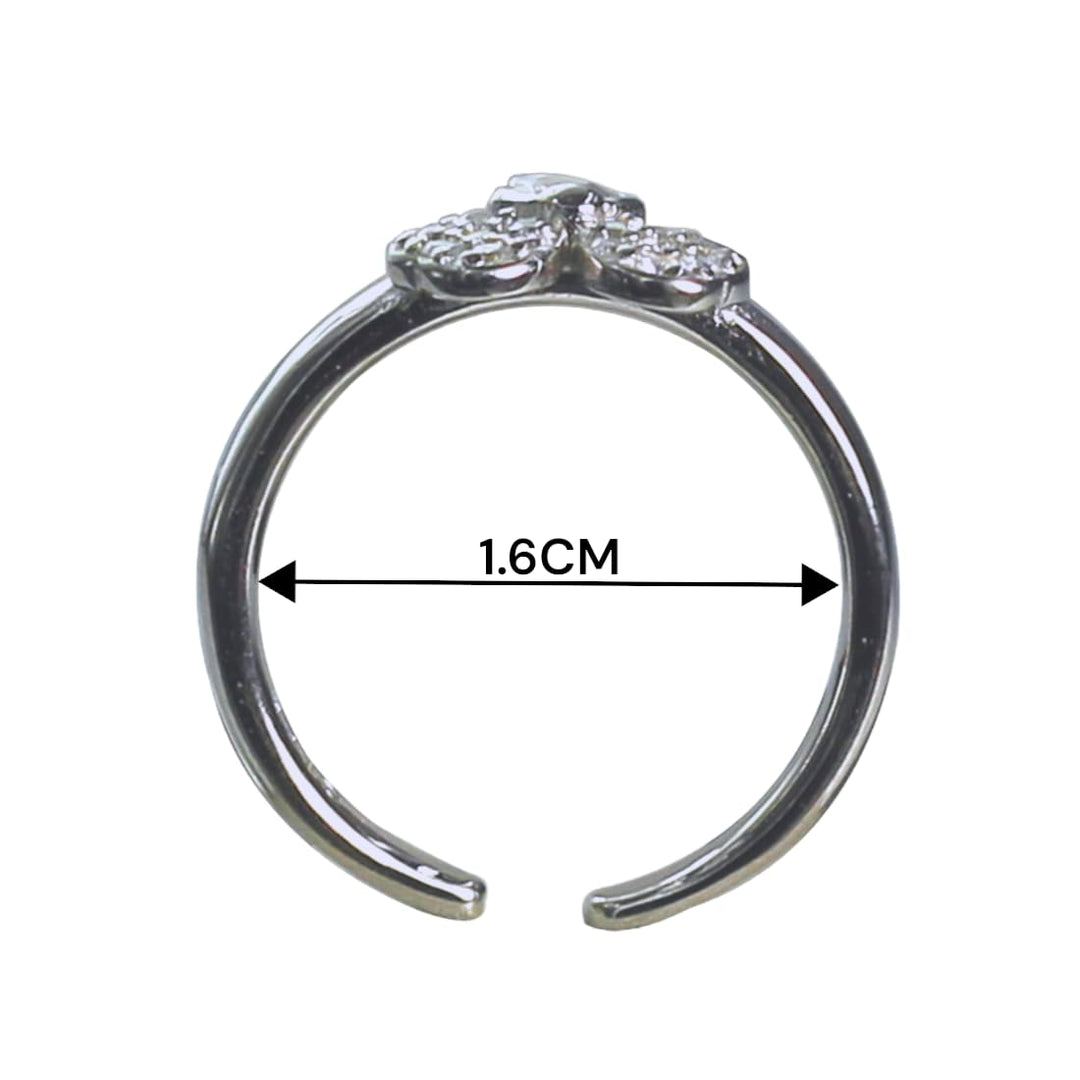 Taraash 925 Sterling Silver CZ Toe Ring For Women - Taraash