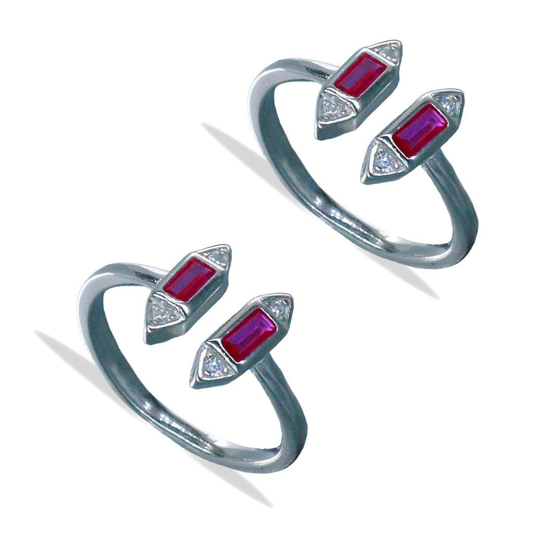 Taraash 925 Sterling Silver CZ Toe Ring For Women - Taraash