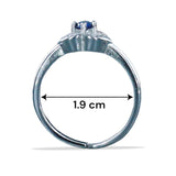 Taraash 925 Sterling Silver CZ Toe Ring For Women - Taraash