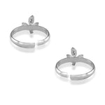 Load image into Gallery viewer, Taraash 925 Sterling Silver CZ Toe Ring | Silver Metti | Chandi Jodavi For Women - Taraash