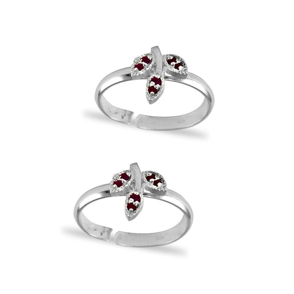 Taraash 925 Sterling Silver CZ Toe Ring | Silver Metti | Chandi Jodavi For Women - Taraash