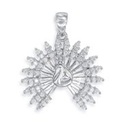 Taraash 925 Sterling Silver Dancing Peacock Combo Pendant With Chain For Women COMBO PDCH 174 - Taraash