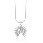 Taraash 925 Sterling Silver Dancing Peacock Combo Pendant With Chain For Women COMBO PDCH 174 - Taraash