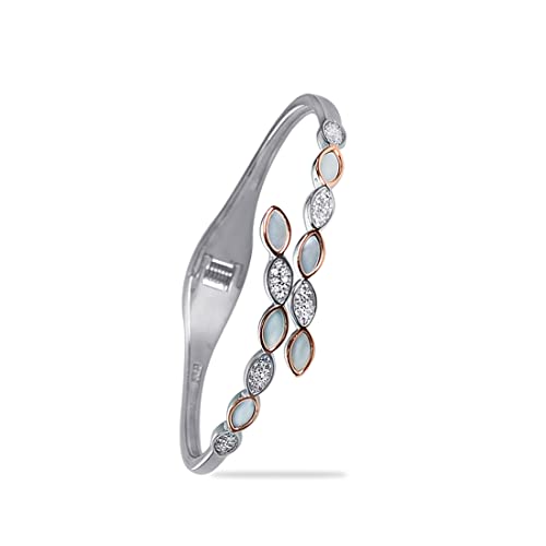 Taraash 925 Sterling Silver Dewdrops Bangle For Women - Taraash