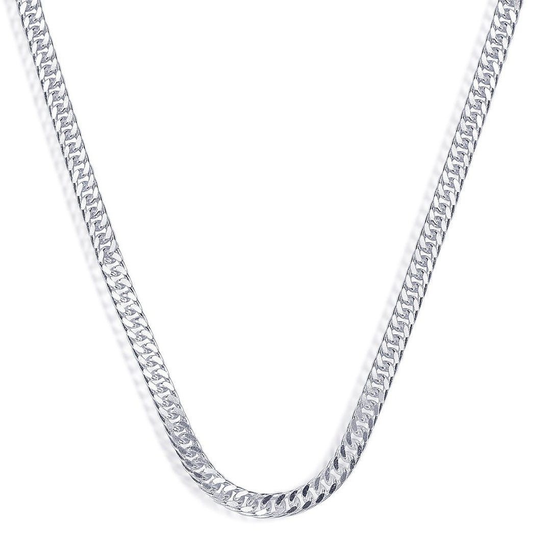 Taraash 925 Sterling Silver Double Curb Chain For Men ADCD10020IN - Taraash