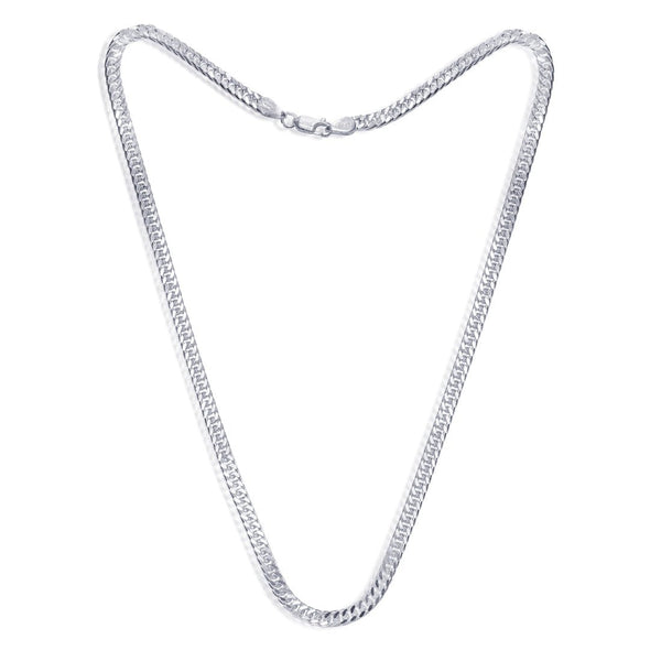 Taraash 925 Sterling Silver Double Curb Chain For Men ADCD10020IN - Taraash