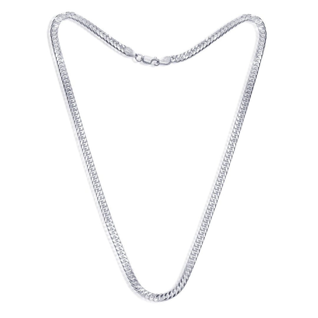 Taraash 925 Sterling Silver Double Curb Chain For Men ADCD10020IN - Taraash