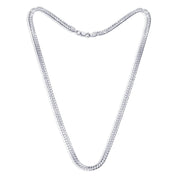 Taraash 925 Sterling Silver Double Curb Chain For Men ADCD10020IN - Taraash