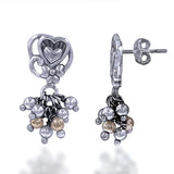 Taraash 925 Sterling Silver Double Heart Earrings For Women - Taraash