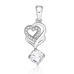 Load image into Gallery viewer, Taraash 925 Sterling Silver Double Heart Shape Combo Pendant With Chain For Women COMBO PDCH 168 - Taraash
