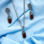 Taraash 925 Sterling Silver Drop Jewellery Set For Women - Taraash