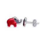 Load image into Gallery viewer, Taraash 925 Sterling Silver Elephant Enamel Stud Earrings For Girls - Taraash

