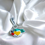 Taraash 925 Sterling Silver Enamel Bird Locket For Girls - Taraash