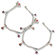 Taraash 925 Sterling Silver Enamel Designer Anklets For Women - Taraash