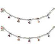 Taraash 925 Sterling Silver Enamel Designer Anklets For Women - Taraash