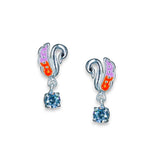 Taraash 925 Sterling Silver Enamel Drop Earrings For Kids - Taraash