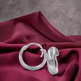 Taraash 925 Sterling Silver Engraved Hoop For Women - Taraash