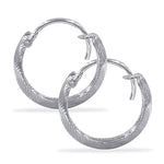 Load image into Gallery viewer, Taraash 925 Sterling Silver Engraved Hoop For Women - Taraash