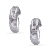 Taraash 925 Sterling Silver Engraved Hoop For Women - Taraash