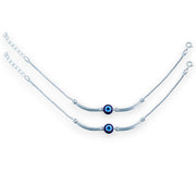 Taraash 925 Sterling Silver Evil Eye Anklet - Taraash