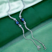 Taraash 925 Sterling Silver Evil Eye Anklet For Kids - Taraash