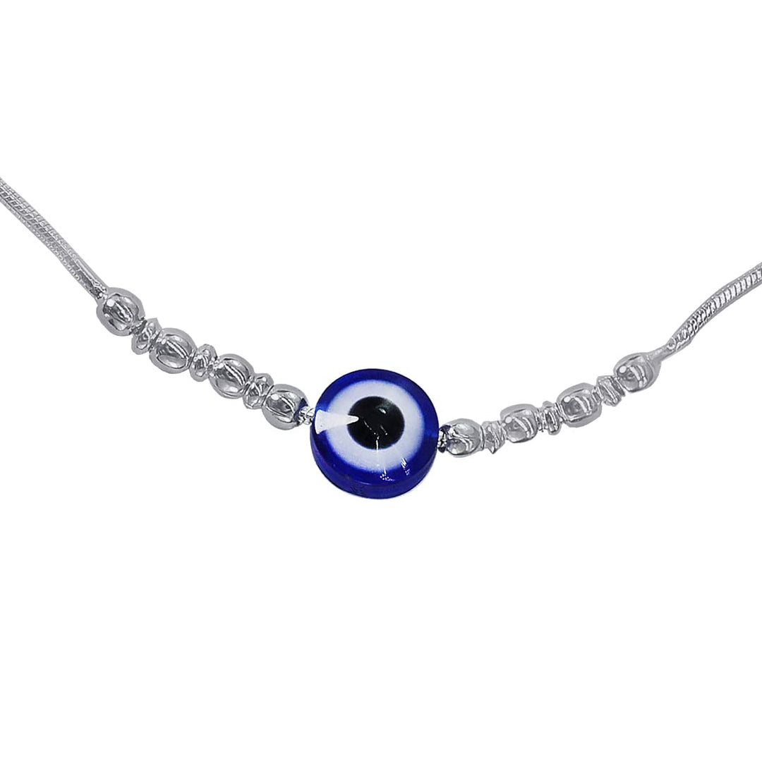 Taraash 925 Sterling Silver Evil Eye Anklet For Women - Taraash