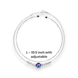 Taraash 925 Sterling Silver Evil Eye Anklet For Women - Taraash