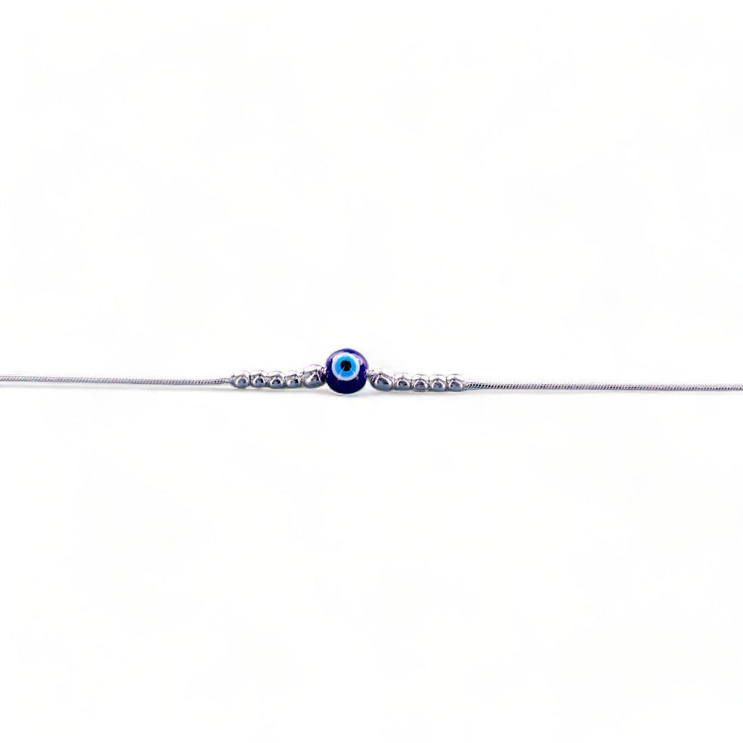 Taraash 925 Sterling Silver Evil Eye Anklet For Women - Taraash