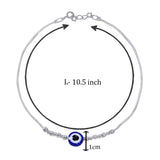 Taraash 925 Sterling Silver Evil Eye Anklet For Women - Taraash