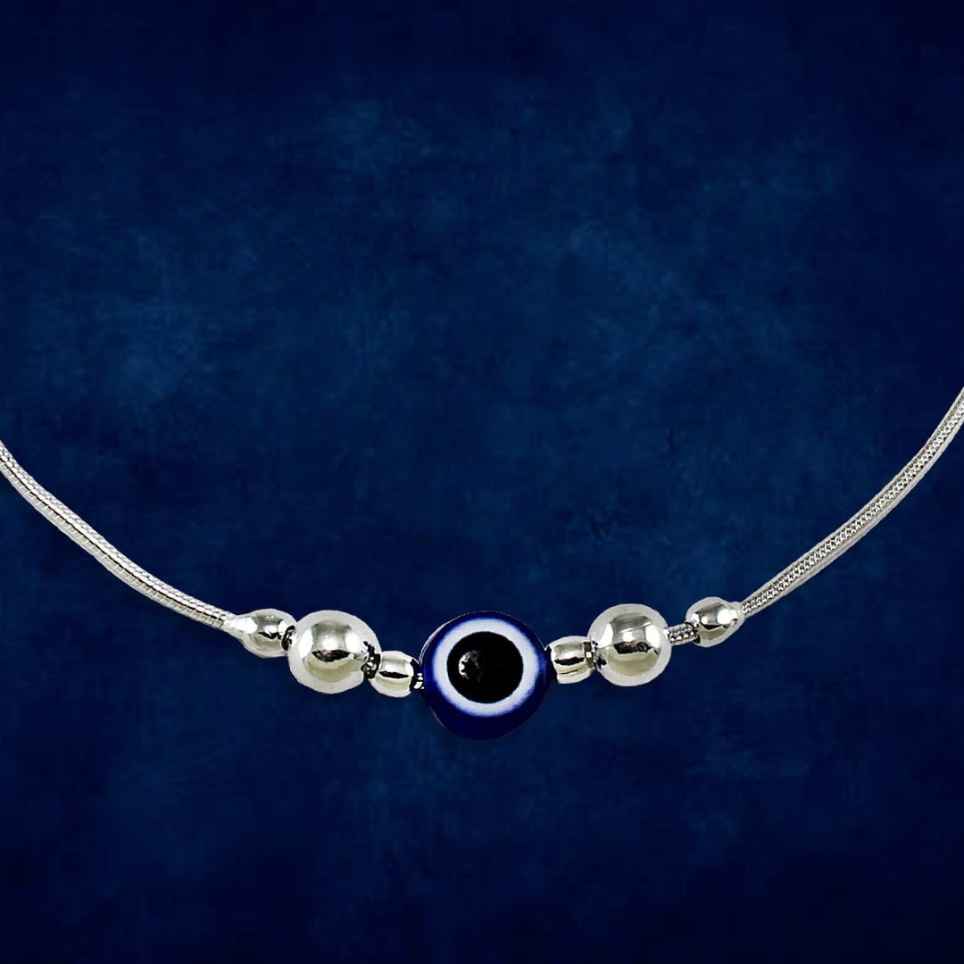 Taraash 925 Sterling Silver Evil Eye Anklets For Women - Taraash