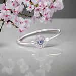 Load image into Gallery viewer, Taraash 925 Sterling Silver Evil Eye Bangle For Women - Taraash