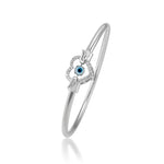 Load image into Gallery viewer, Taraash 925 Sterling Silver Evil Eye Bangle For Women - Taraash