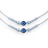 Taraash 925 Sterling Silver Evil Eye Beaded Anklet For Babies - Taraash