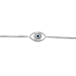 Load image into Gallery viewer, Taraash 925 Sterling Silver Evil Eye Chain Rakhi For Brother - Taraash
