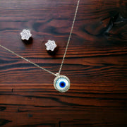 Taraash 925 Sterling Silver Evil Eye Jewellery Set For Women - Taraash