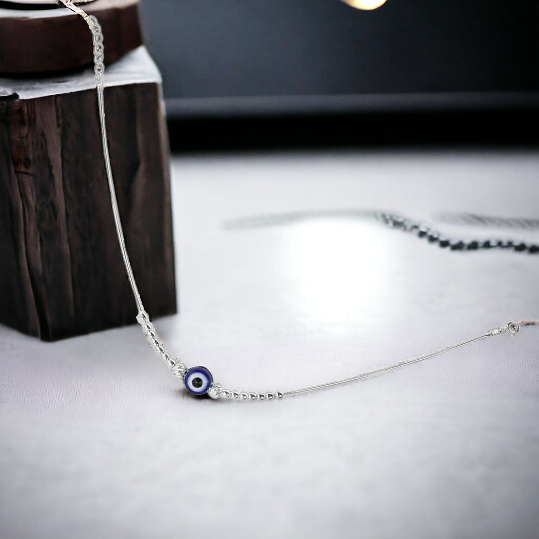 Taraash 925 Sterling Silver Evil Eye Payal Gift For Women - Taraash