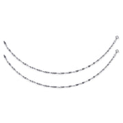 Taraash 925 Sterling Silver Fancy Chain Anklets For Women SDS5010H - Taraash