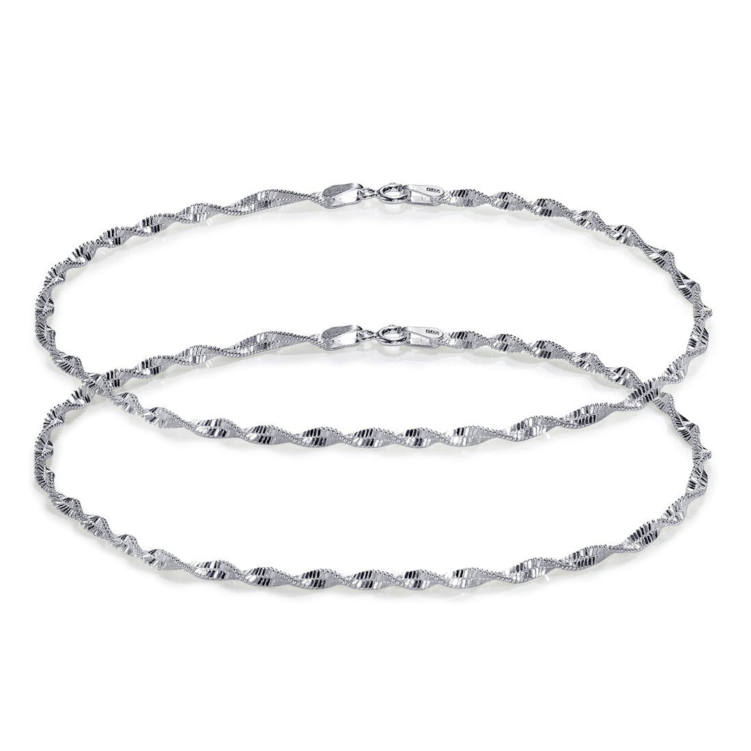 Taraash 925 Sterling Silver Fancy Chain Anklets For Women SDS5010H - Taraash