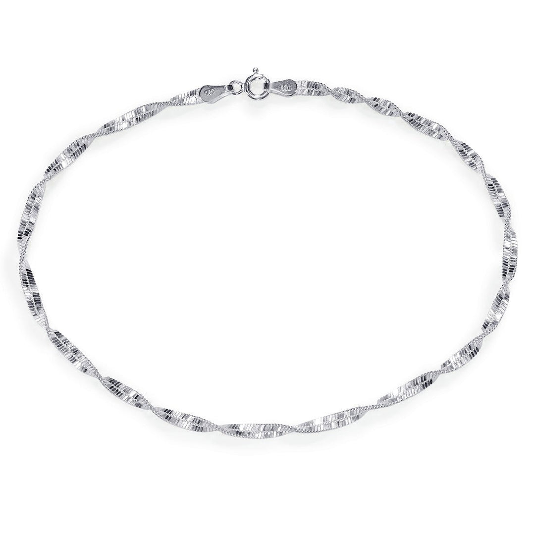 Taraash 925 Sterling Silver Fancy Chain Anklets For Women SDS5010H - Taraash