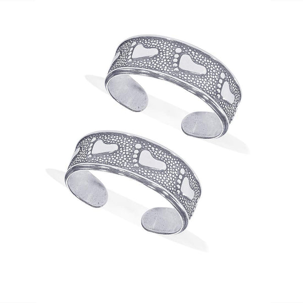 Taraash 925 Sterling Silver Feet Design Toe Ring For Women LR1149A - Taraash