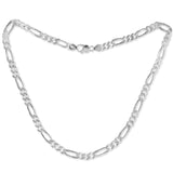 Taraash 925 Sterling Silver Figaro Chain For Men | Neckchain - Taraash