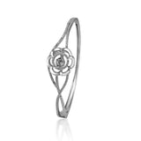 Taraash 925 Sterling Silver Floral Bangle For Women - Taraash