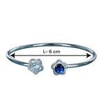 Load image into Gallery viewer, Taraash 925 Sterling Silver Floral CZ Bangle For Women - Taraash